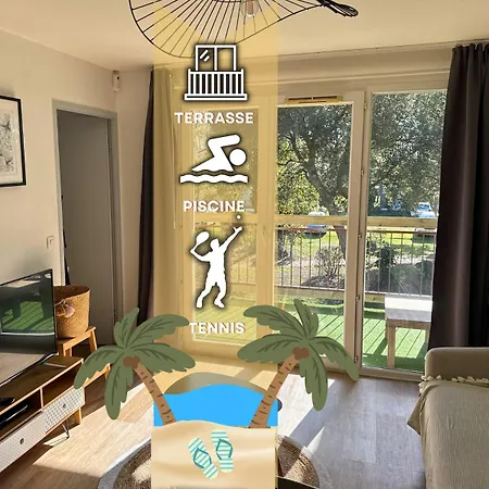 L'eclat Terrasse - Piscine - Tennis Apartment